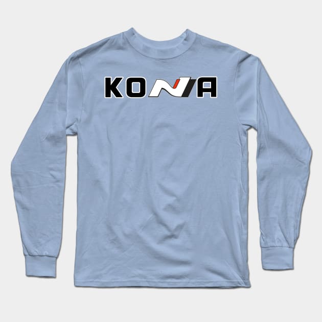 Kona N (Bigger) Black Long Sleeve T-Shirt by CarEnthusast